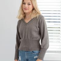 N1544 Fitting Cropped Sweater